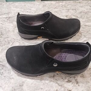Dansko Patti Black Milled Nubuck Waterproof Women Vibram Sole Shoes 41/ 10.5-11